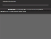 Tablet Screenshot of haslington-hall.com